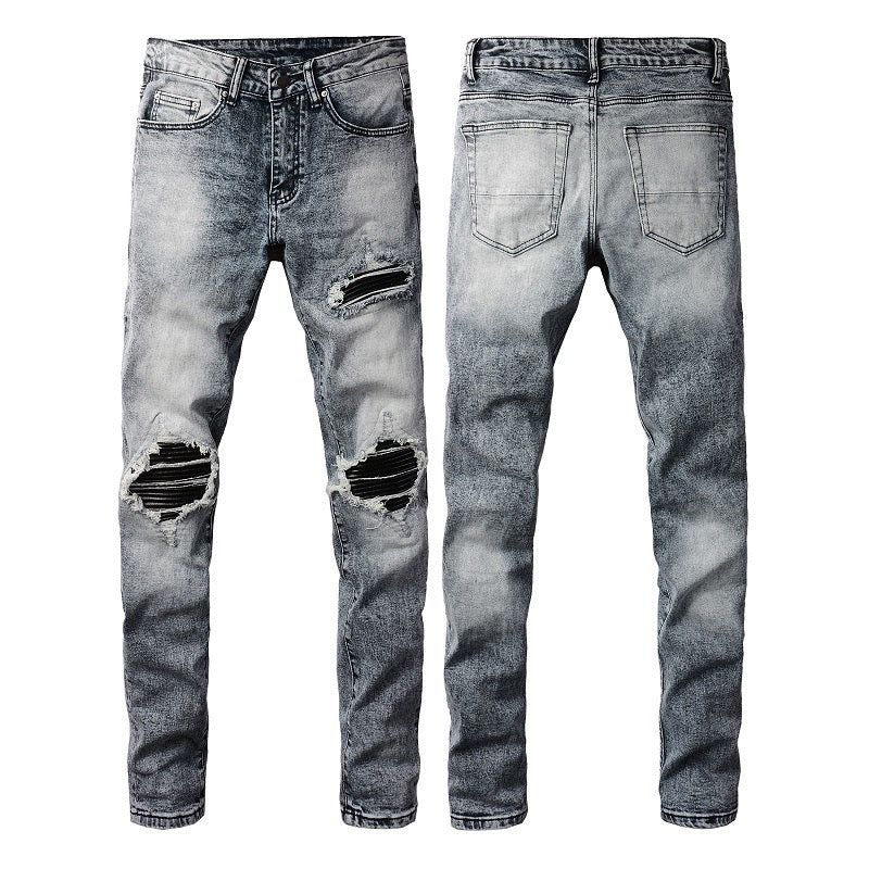 Black Patch Jeans