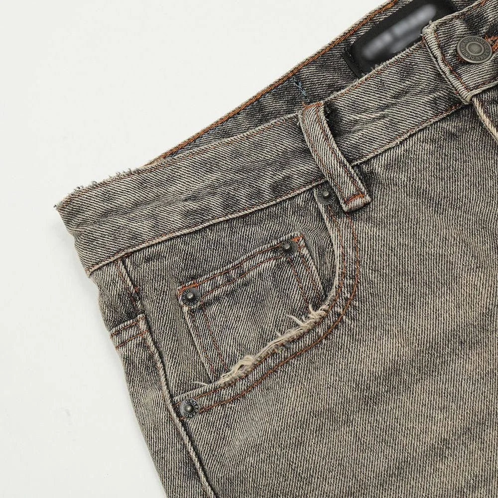 Washed Flare Jeans