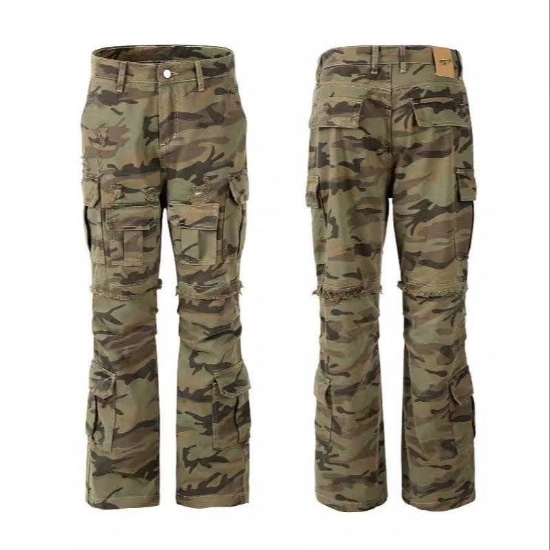 Military Flare Jeans