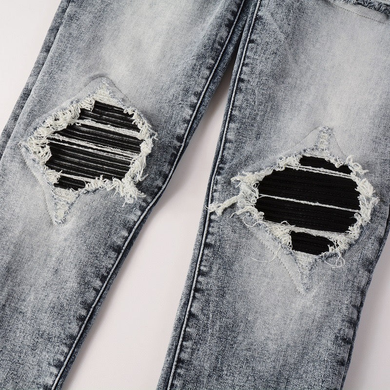 Black Patch Jeans