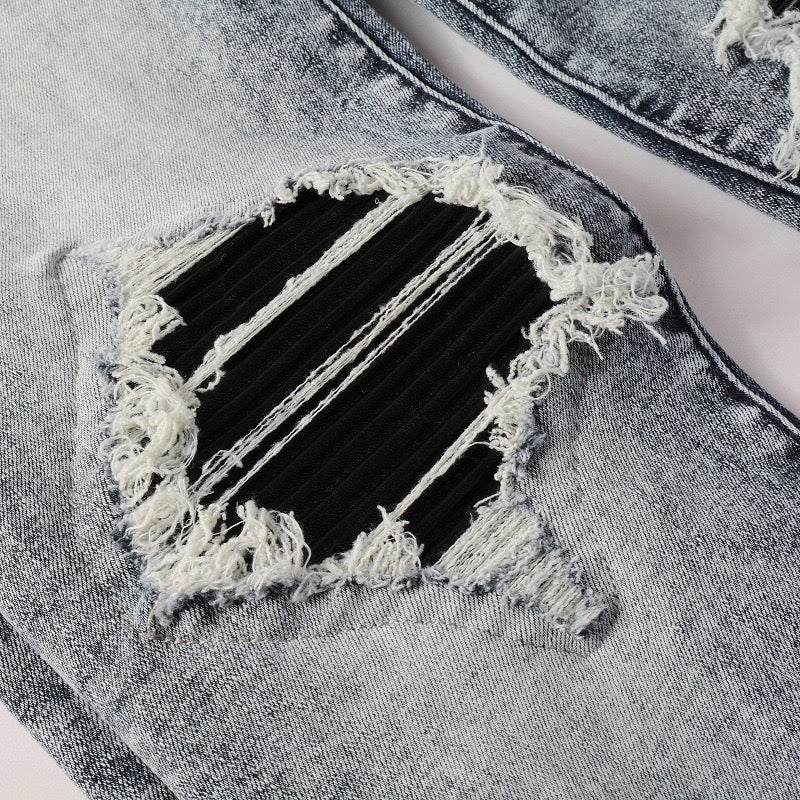 Black Patch Jeans