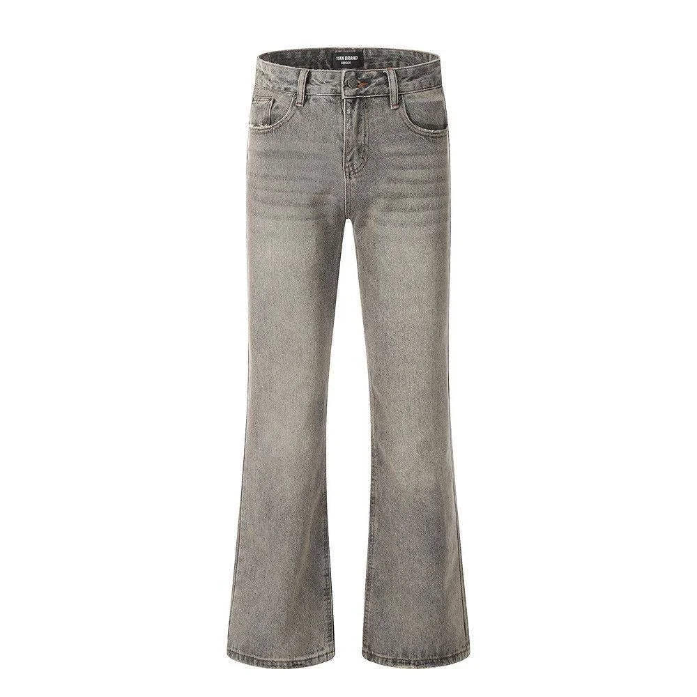 Washed Flare Jeans