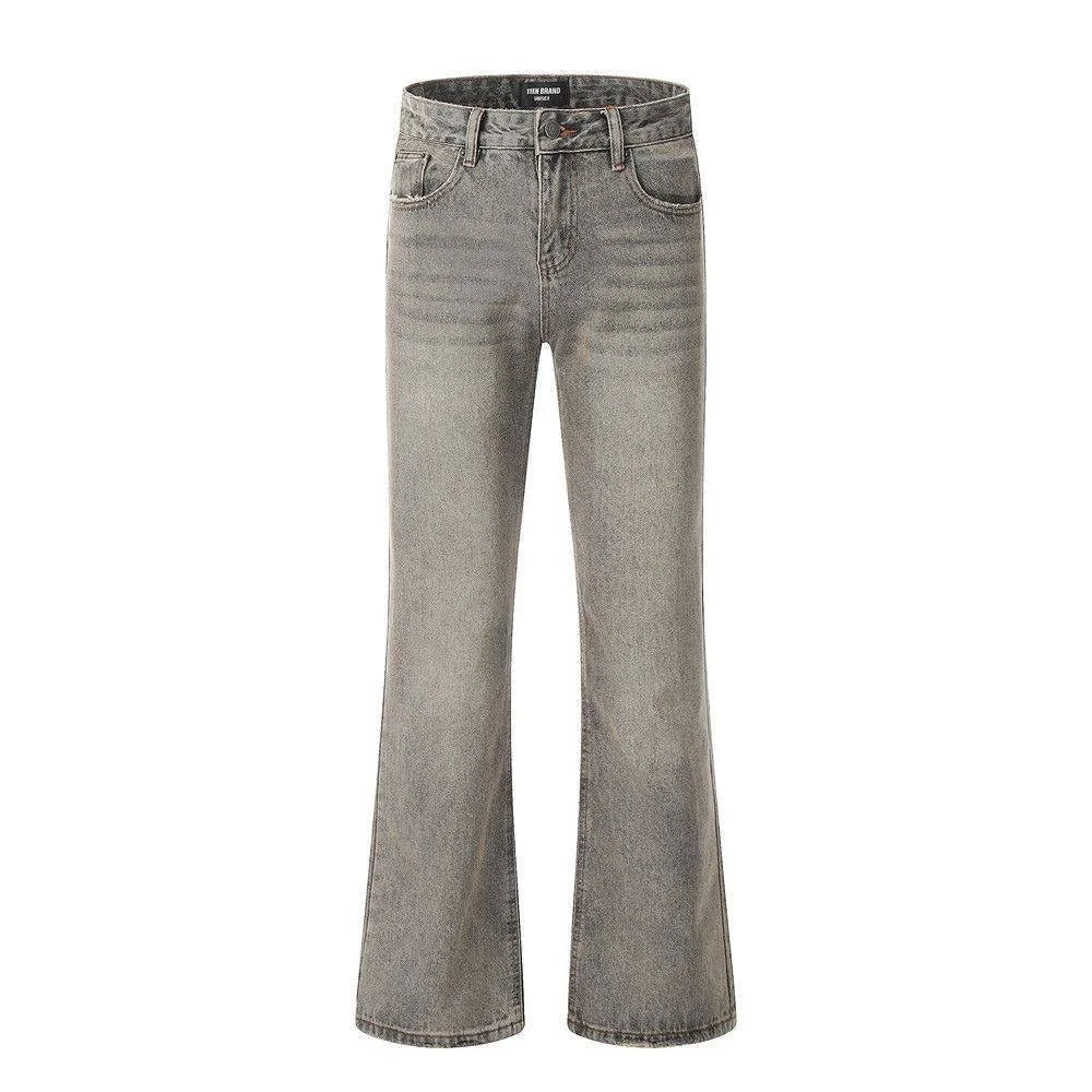 Washed Flare Jeans