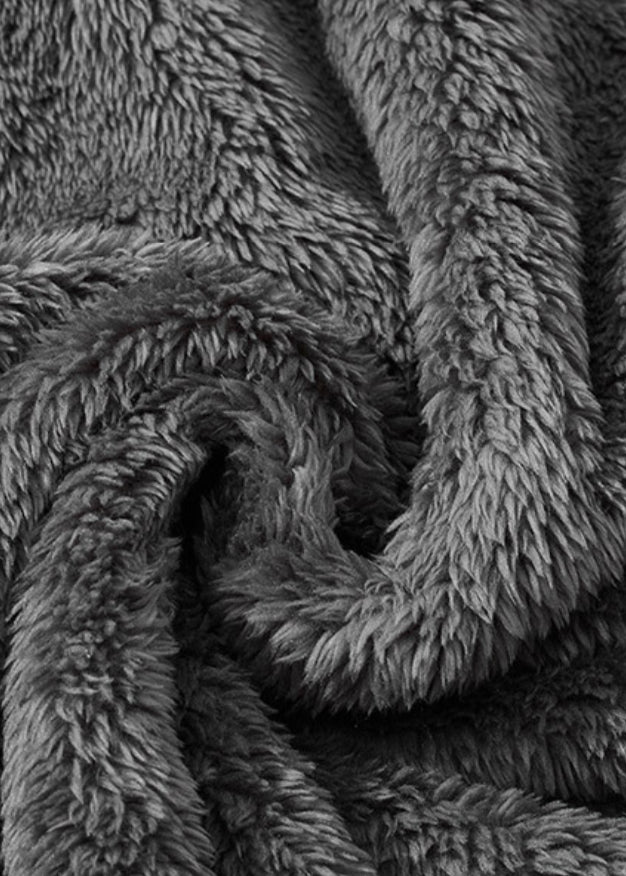 Blue Cozy Fur Hoodie