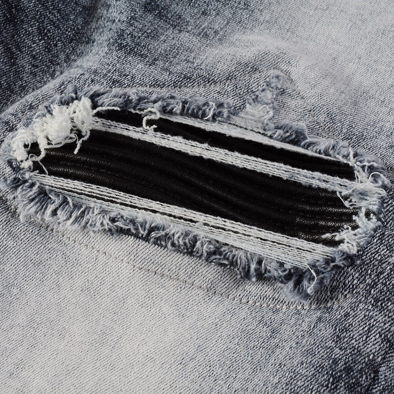 Black Patch Jeans