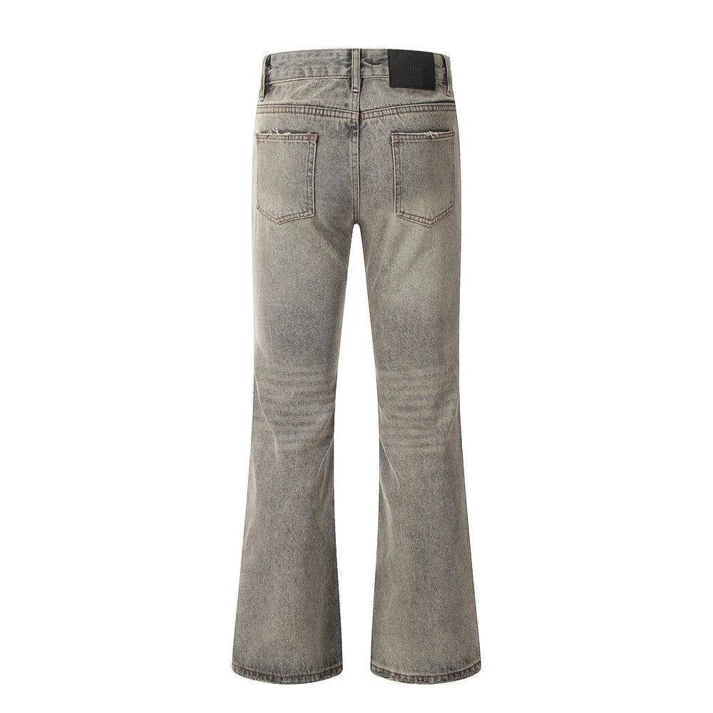 Washed Flare Jeans