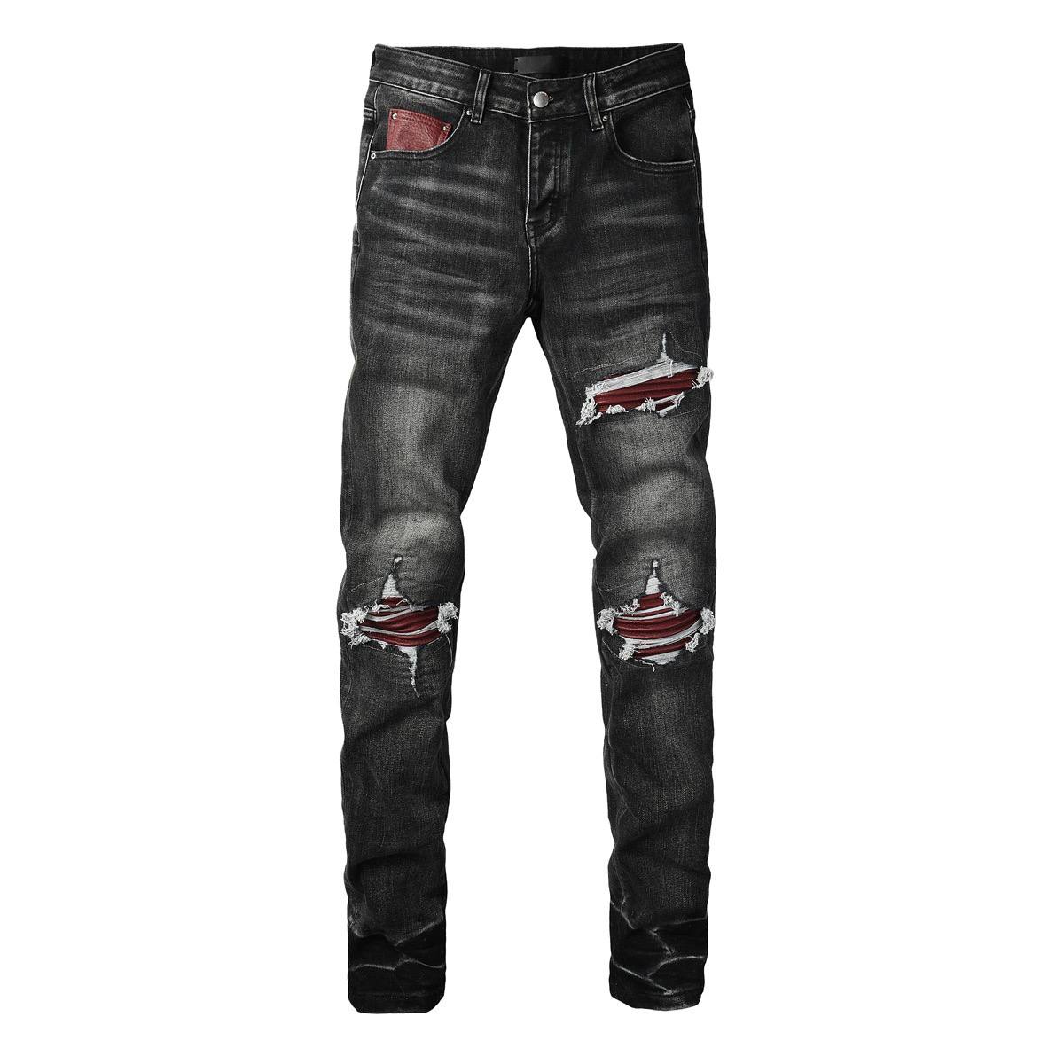 Crimson Edge Jeans
