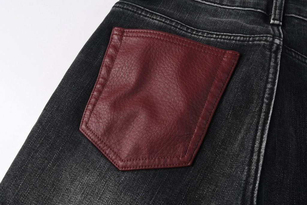Crimson Edge Jeans