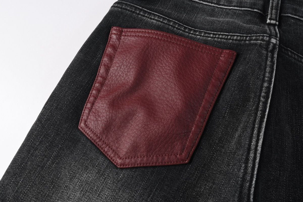 Crimson Edge Jeans