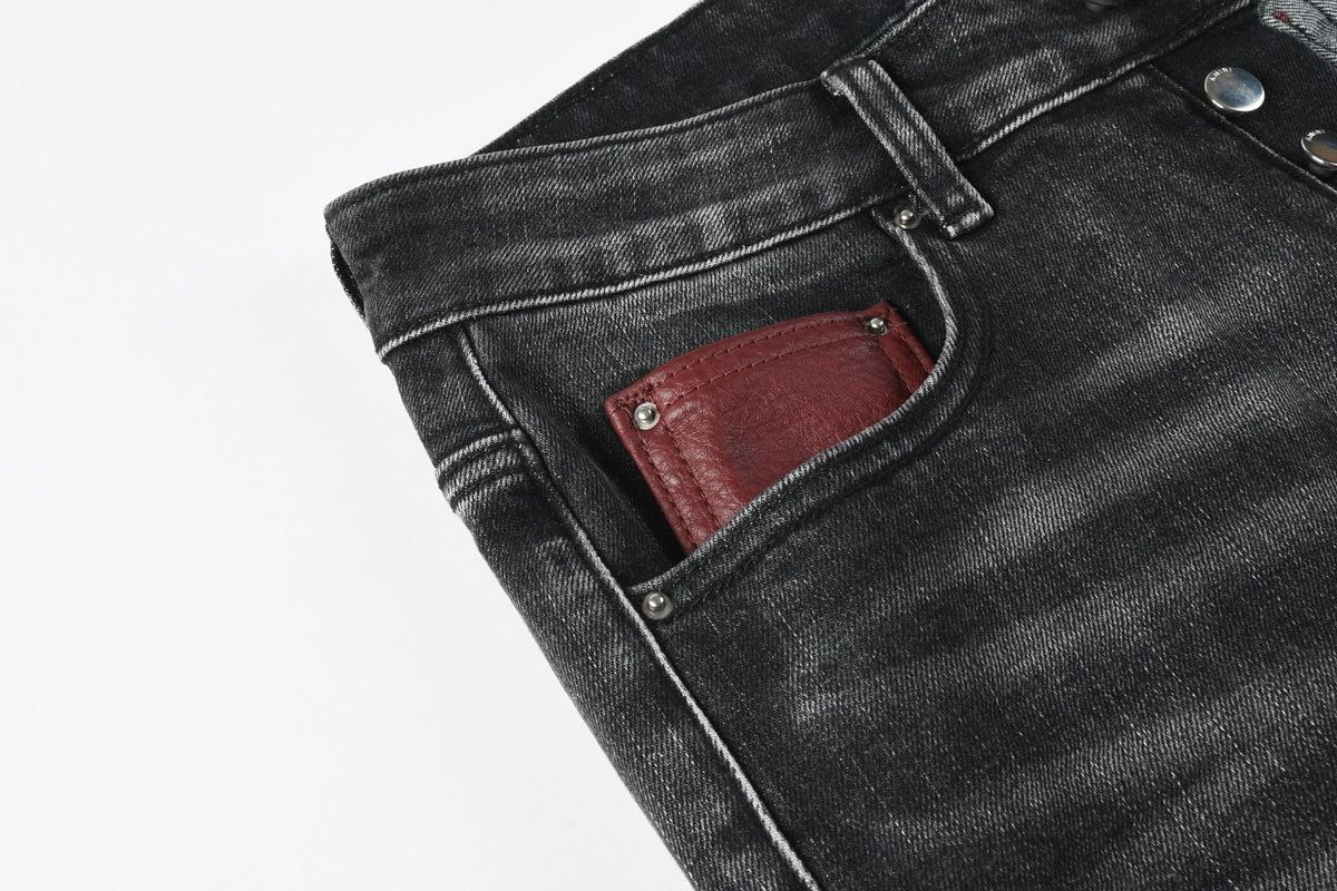 Crimson Edge Jeans
