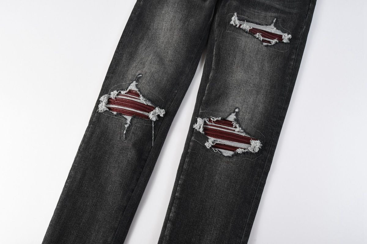 Crimson Edge Jeans