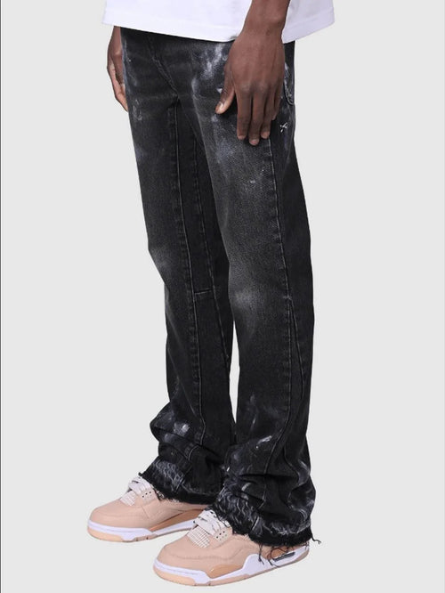 Ash Black Flare Jeans