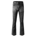 Grey Starburst Flare Jeans