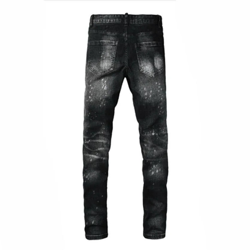 Black Splash Jeans