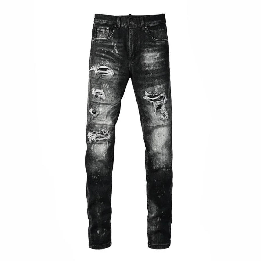Black Splash Jeans